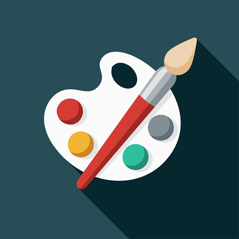 Artist's watercolor pallette